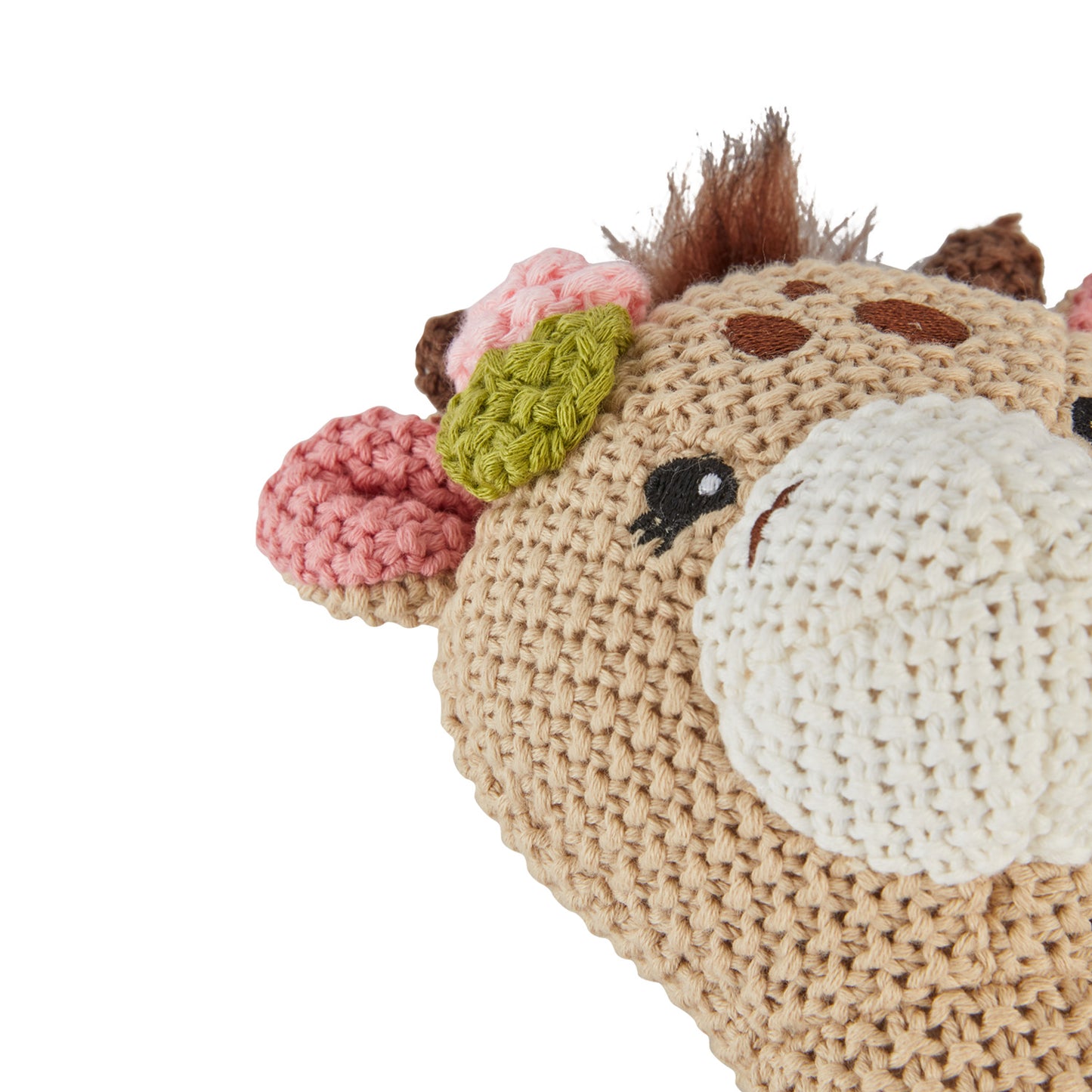 Gigi Giraffe Knitted Plush Rattle