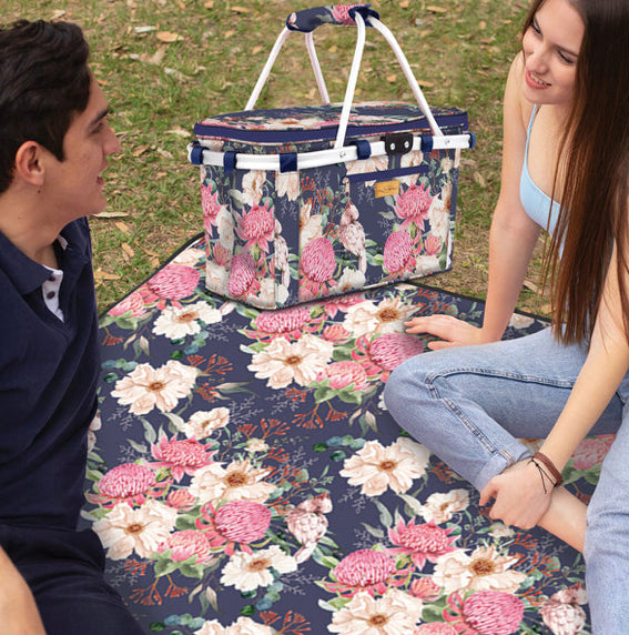 Picnic Rug - Warm Waratahs