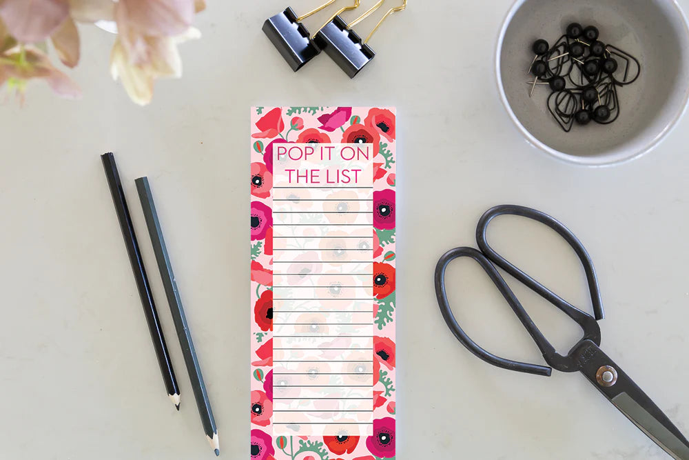 Shopping List - Pop It On The List (Poppies)