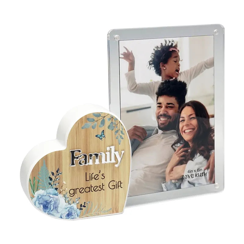 Bonding of Hearts 4 x 6” Photo Frame - Family