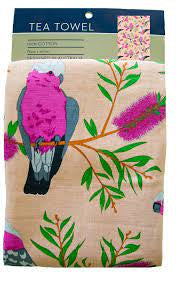 Tea Towel - Galah Orange