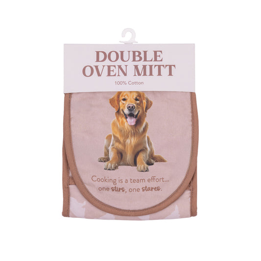 Cook's Companion Oven Mitt - Golden Retriever