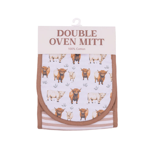 Cook's Companion Oven Mitt - Highland Cow