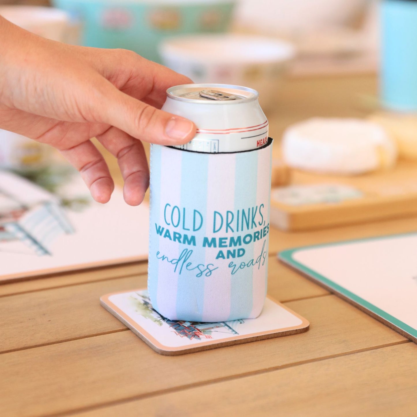 Caravan ‘Cold Drinks’ Stubby Cooler