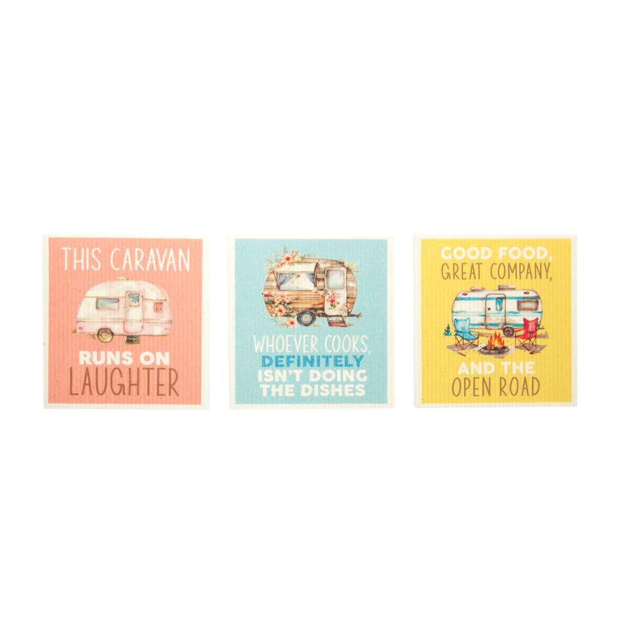 Caravan Dish Cloths Set Of 3