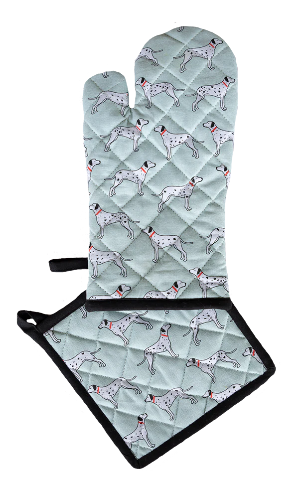 Oven Glove & Pot Holder Set - Dalmatians
