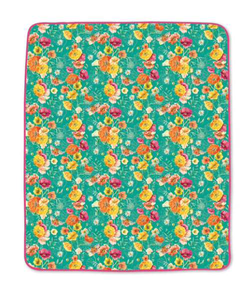 Picnic Rug - Bright Poppies