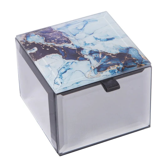 Bling Mini Trinket Box - Sapphire Blue