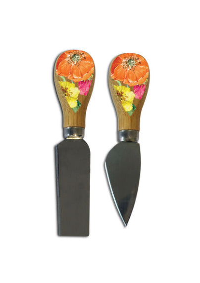 Cheese Knives - Bright Poppies