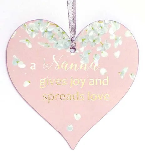 Hydrandrie Hanging Heart Plaque - Nanna