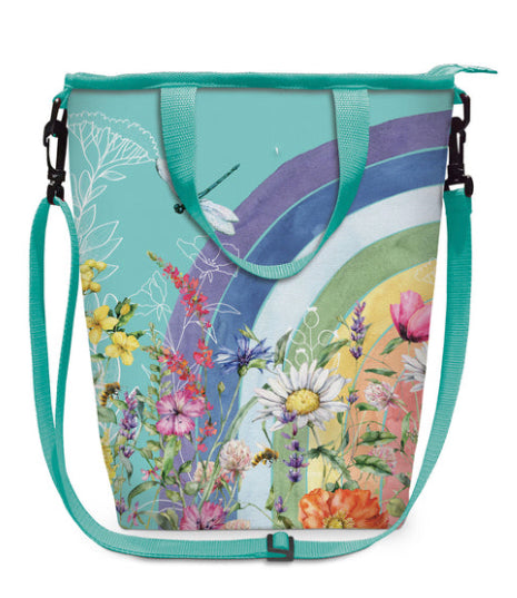 Champagne Cooler Bag - Rainbow Wildflowers