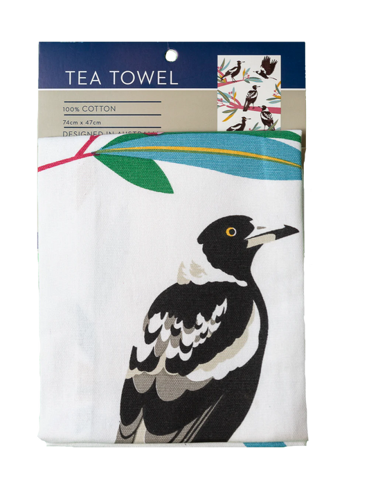 Tea Towel - Magpies