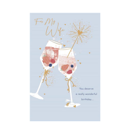 Card - For My Wife (Champagne)
