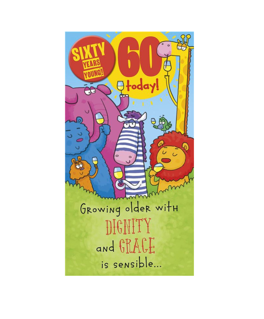 Card - 60 Today! (Cartoon Animals)