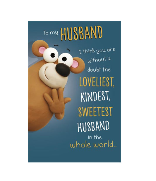 Card - To My Husband (Cartoon)