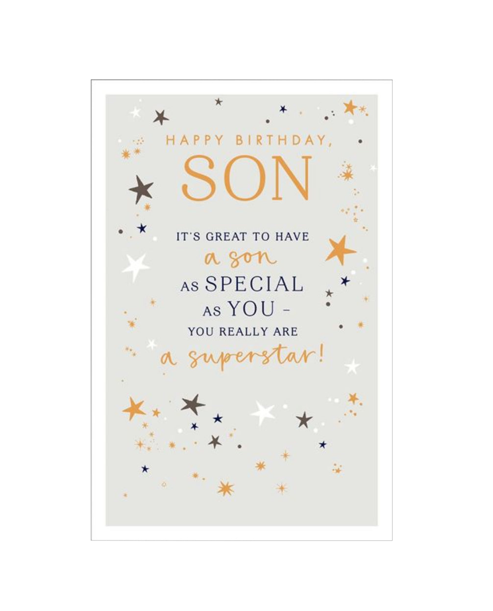 Card - Happy Birthday Son (Stars)