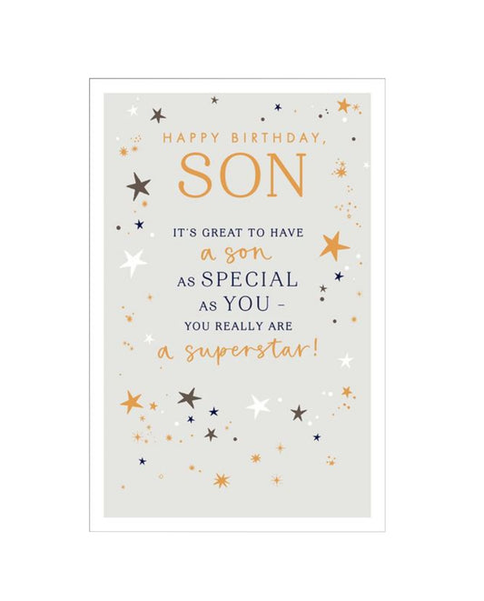 Card - Happy Birthday Son (Stars)
