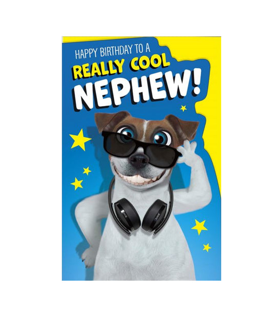 Card - Happy Birthday to a Really Cool Nephew! (Dog)