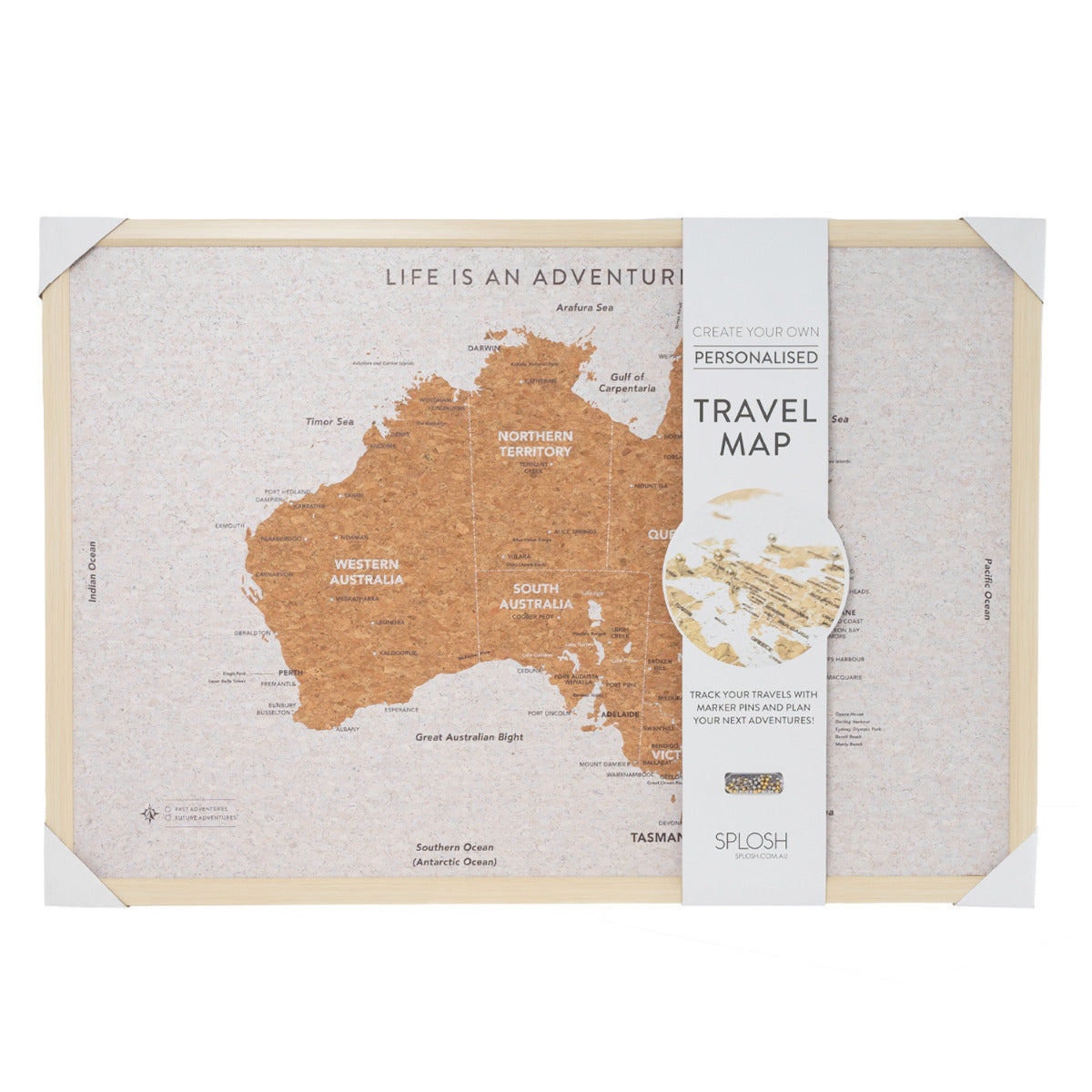 Large Travel Board - Australia Map