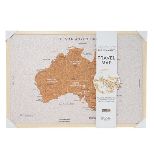 Large Travel Board - Australia Map