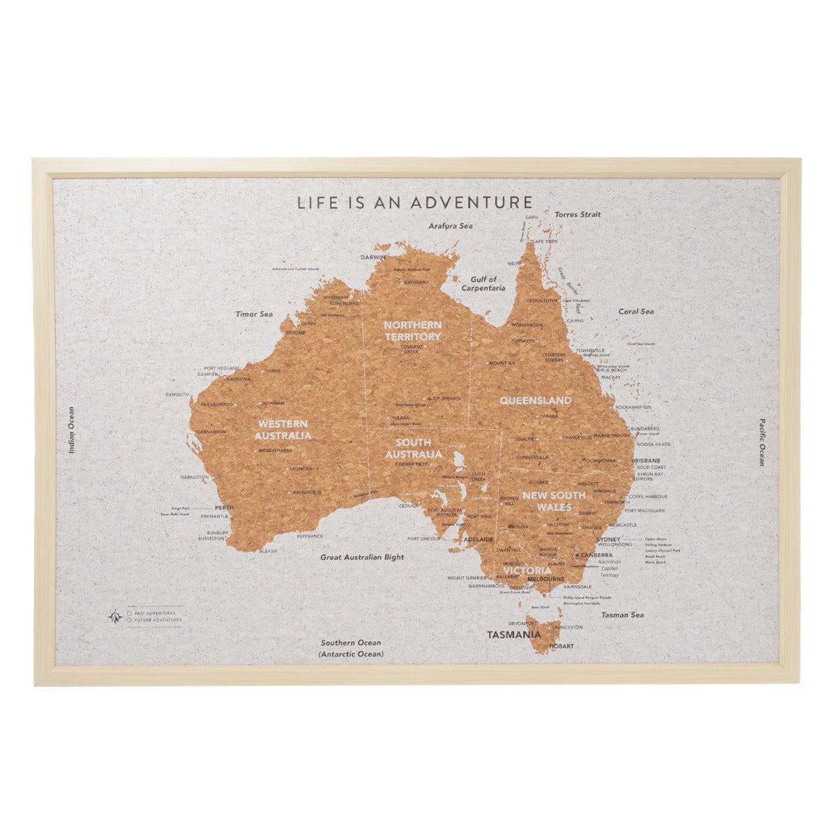 Large Travel Board - Australia Map