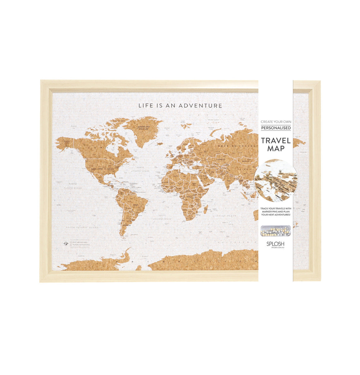 Small Travel Board - World Map