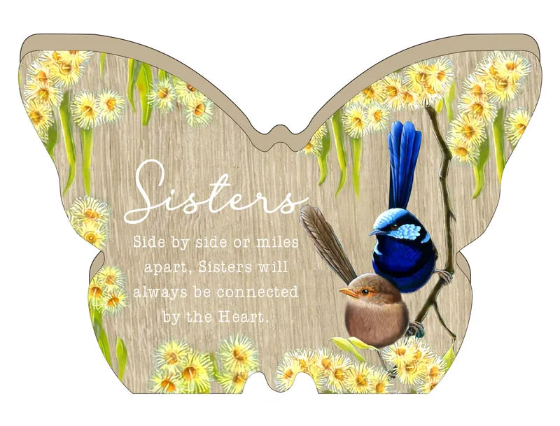 Nature’s Grace Butterfly Plaque - Sisters