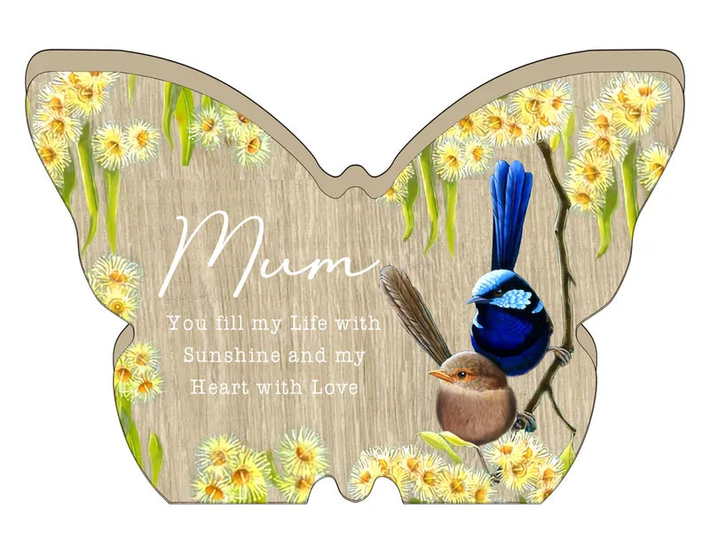 Nature’s Grace Butterfly Plaque - Mum