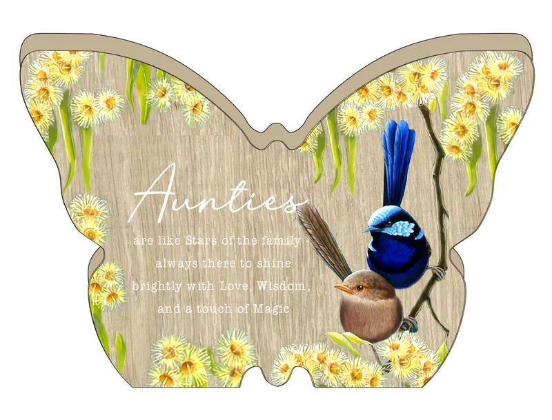 Nature’s Grace Butterfly Plaque - Aunty