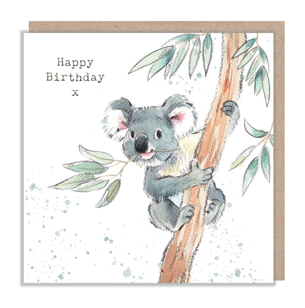 Paper Shed Design Card - Koala in Eucalyptus Tree