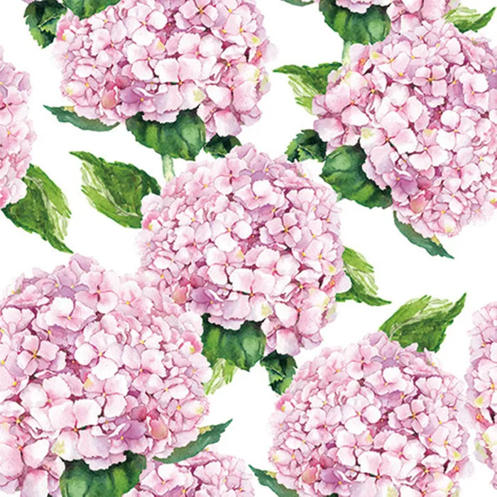 Pink Hydrangea Napkin (20 Pack)