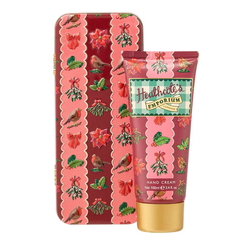 Heathcote's Emporium - Festive Robin Hand Cream in Tin