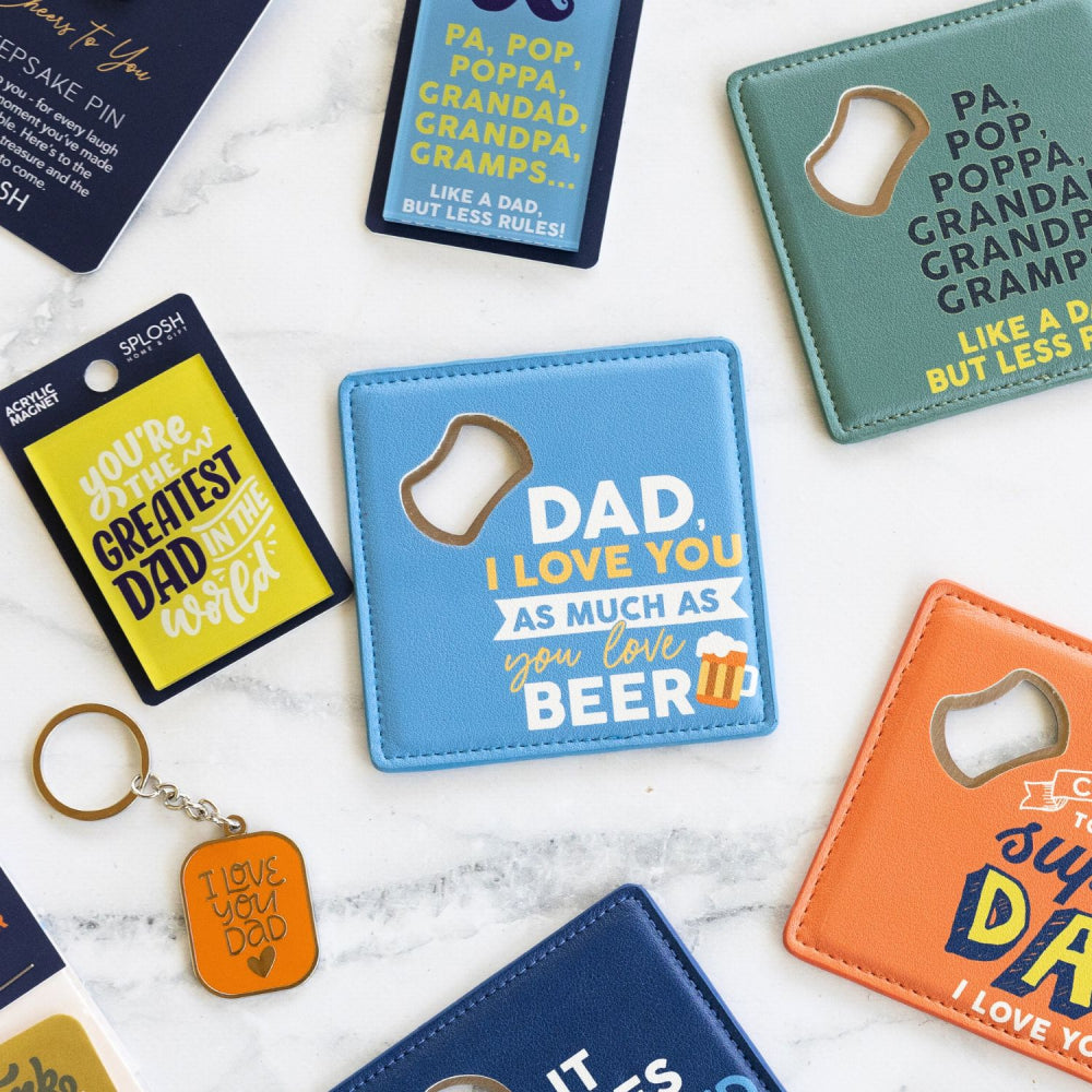 Dad, I Love You Bottle Opener Coaster