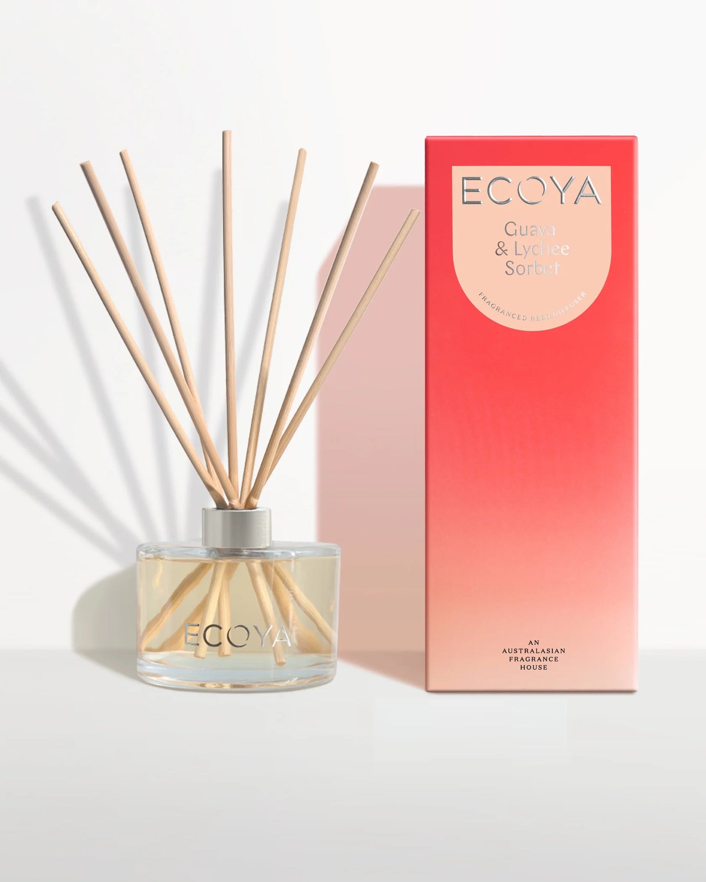 ECOYA Reed Diffuser 200ml - Guava & Lychee Sorbet