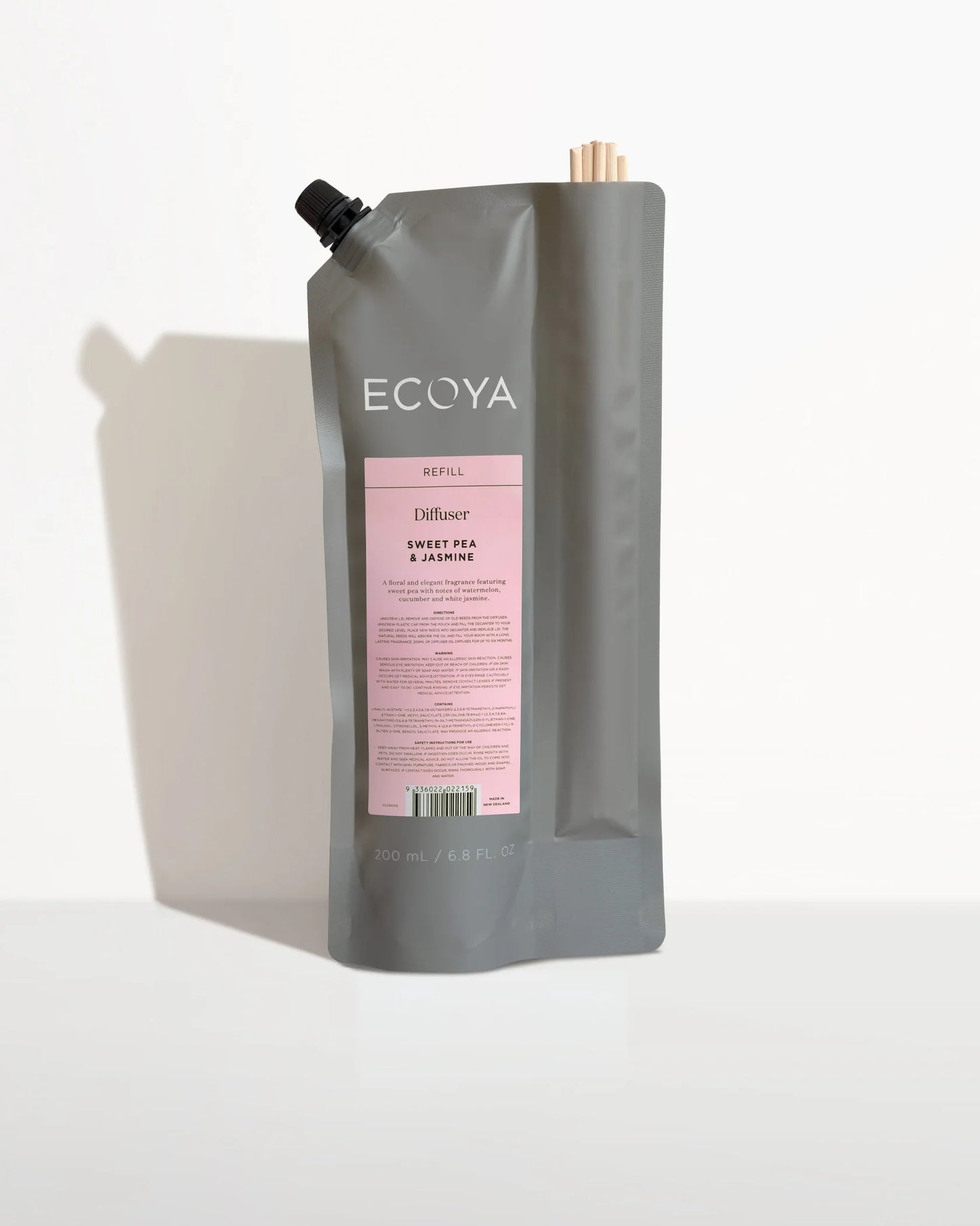 ECOYA Diffuser Refill 200ml - Sweet Pea & Jasmine