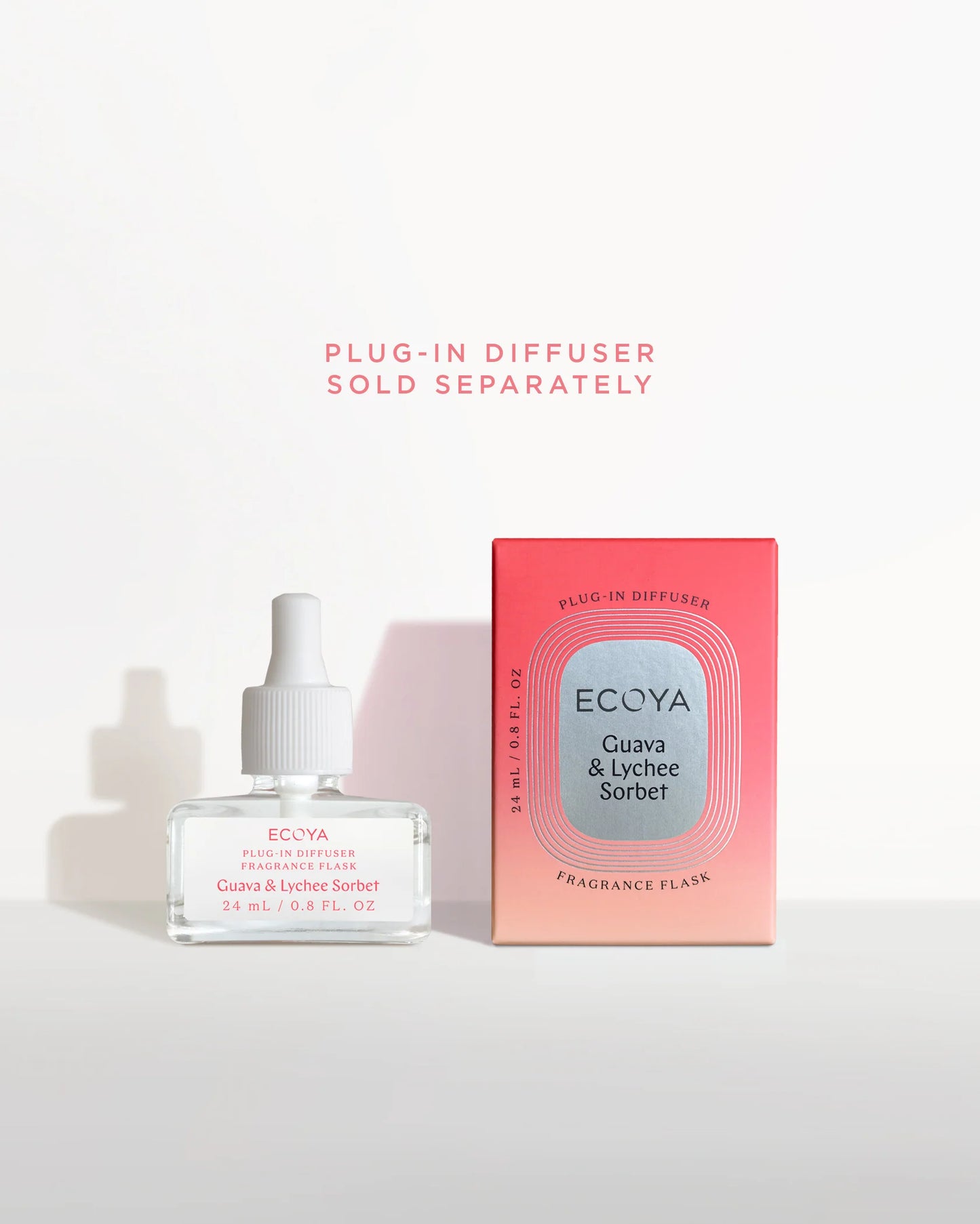 ECOYA Plug-In Diffuser Fragrance Flask - Guava & Lychee Sorbet