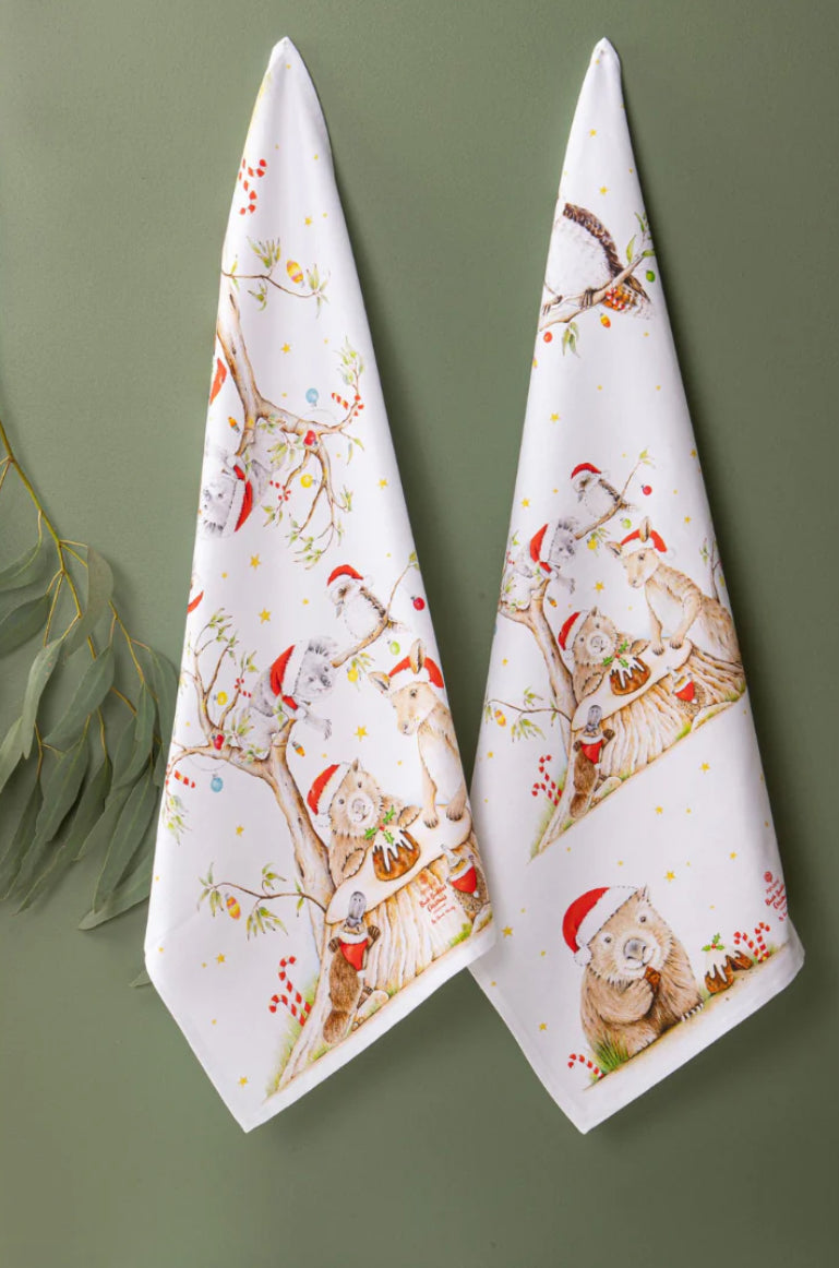 Bush Buddies Christmas - Kitchen Towel 2PK