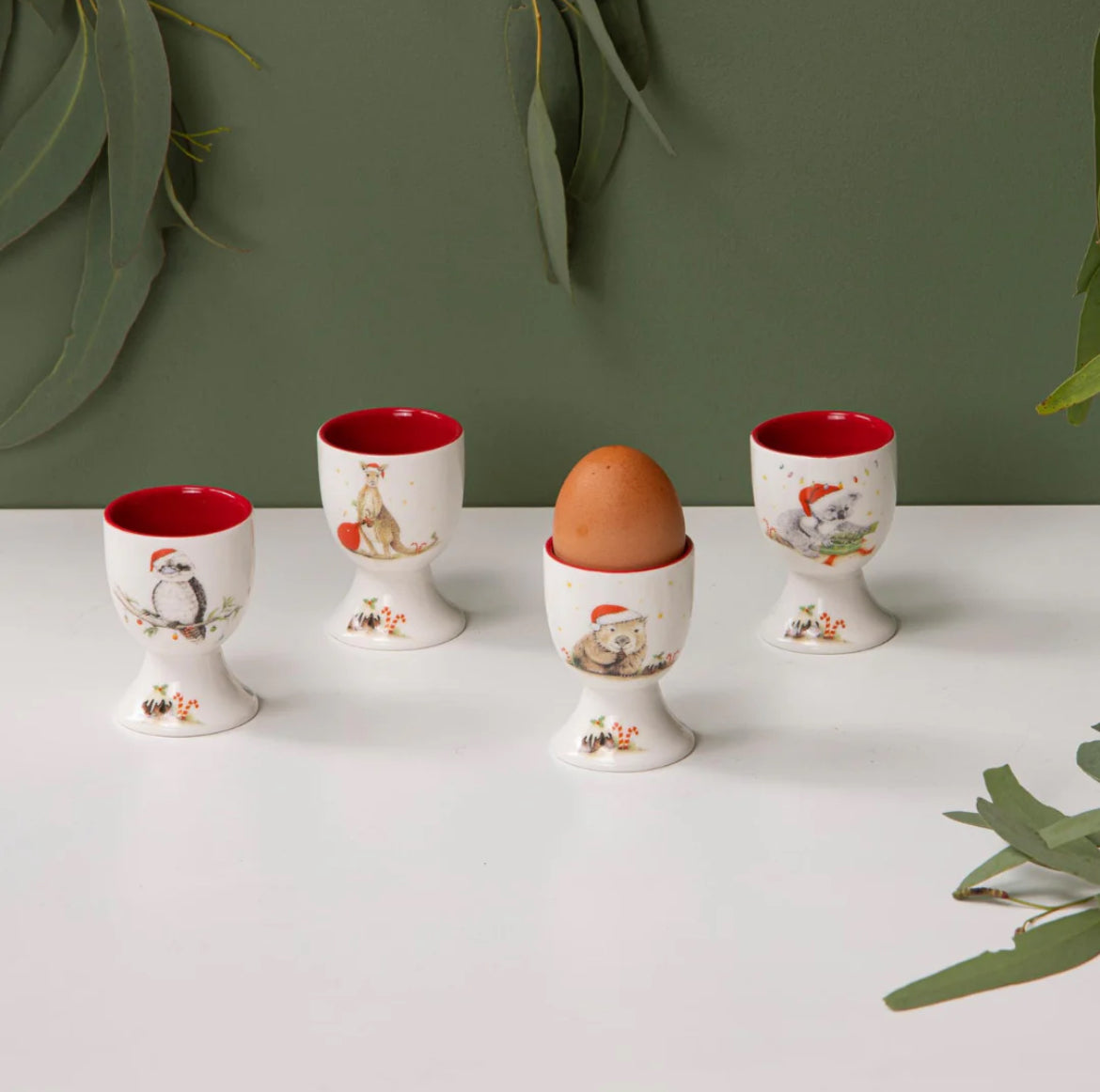 Bush Buddies Christmas - Egg Cup Assorted Set of 4