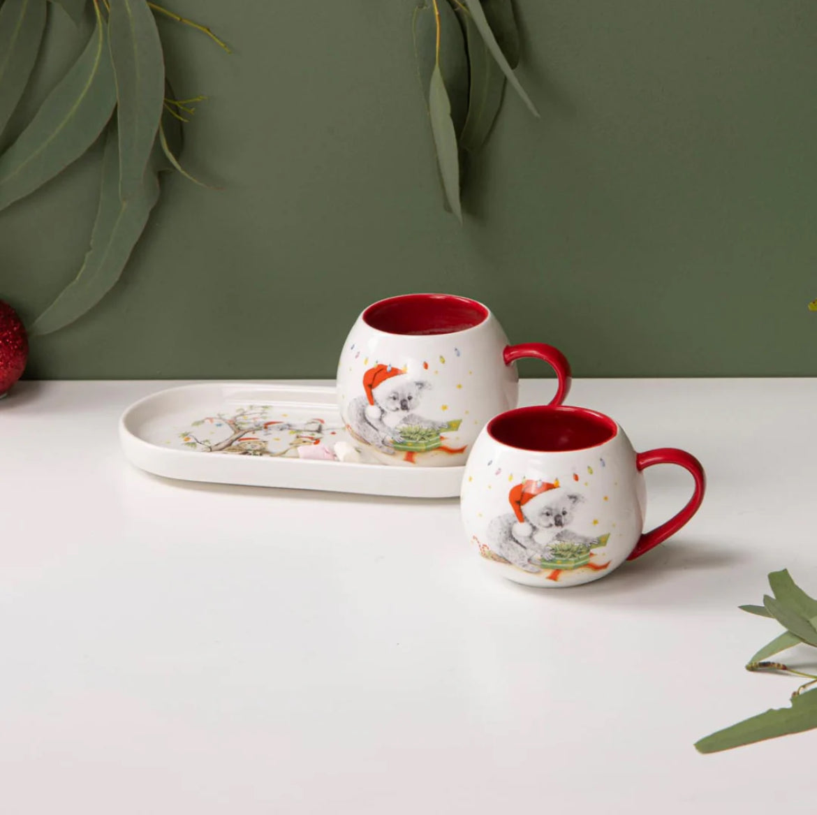 Bush Buddies Christmas - Mini Hug Mug & Plate Set