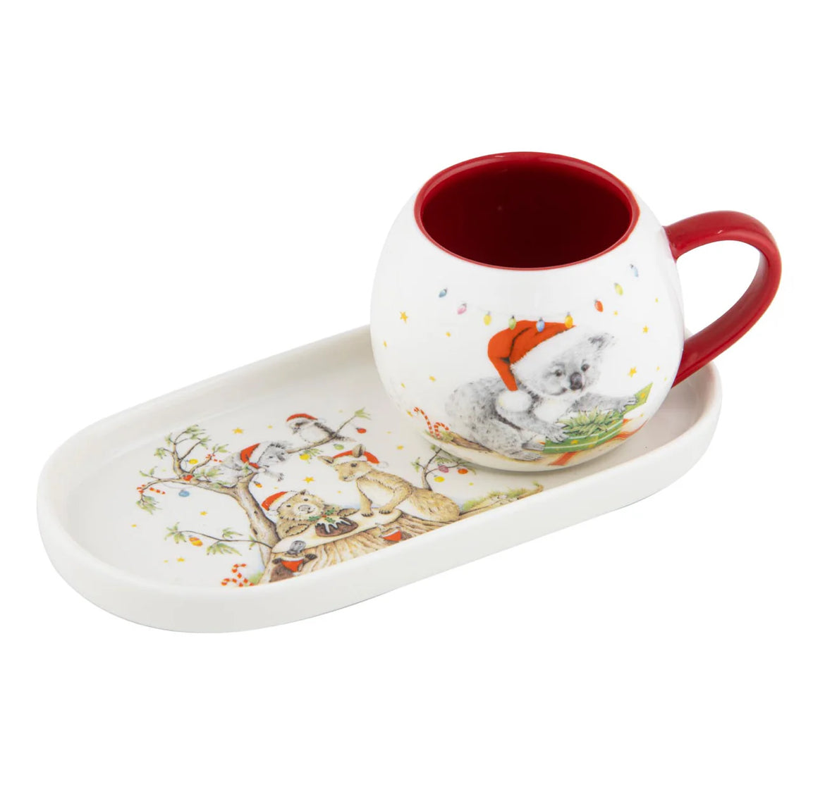 Bush Buddies Christmas - Mini Hug Mug & Plate Set