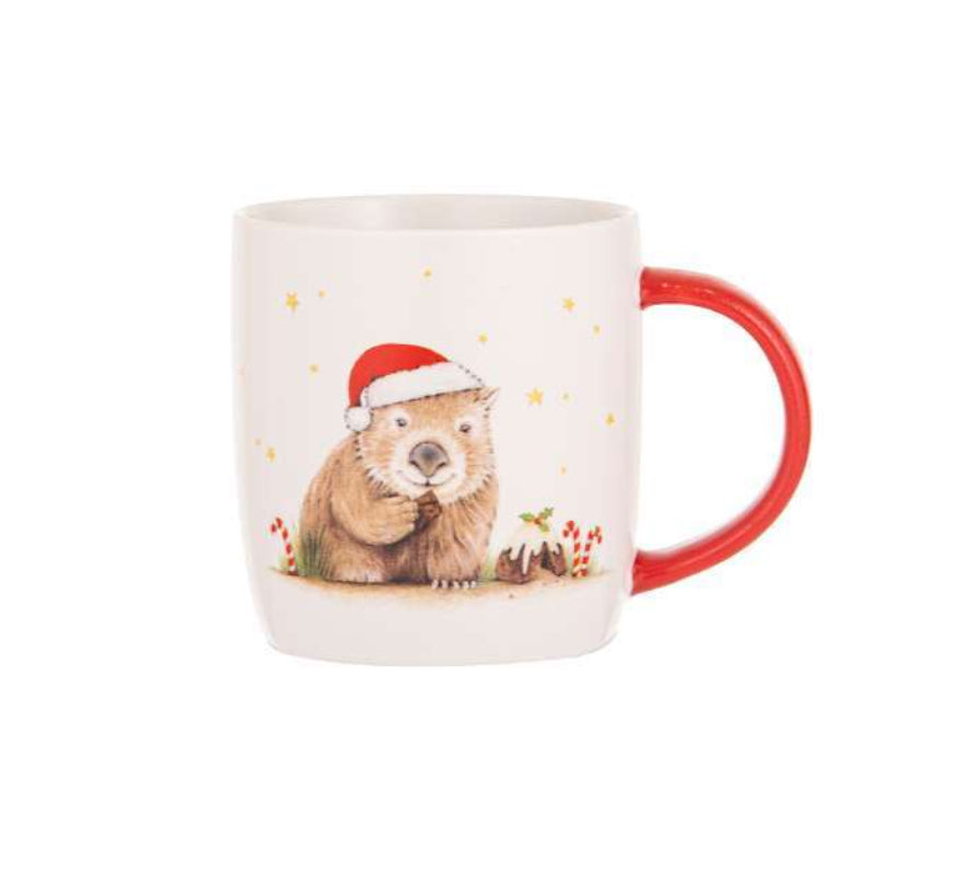 Bush Buddies Christmas - Wombat Mug