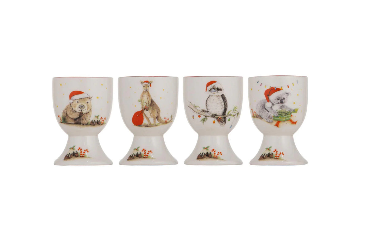 Bush Buddies Christmas - Egg Cup Assorted Set of 4