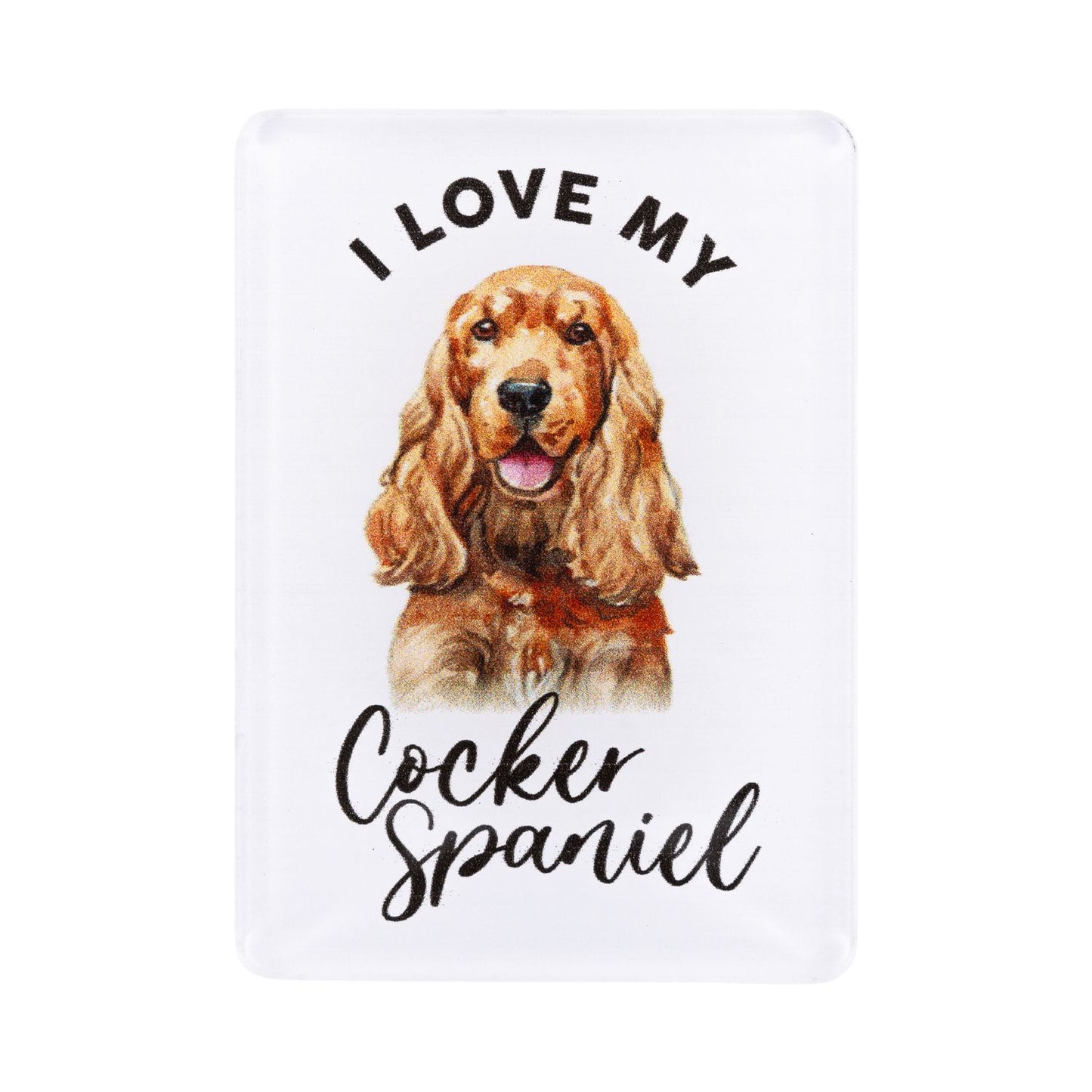 Pet Lovers Acrylic Magnet - Cocker Spaniel
