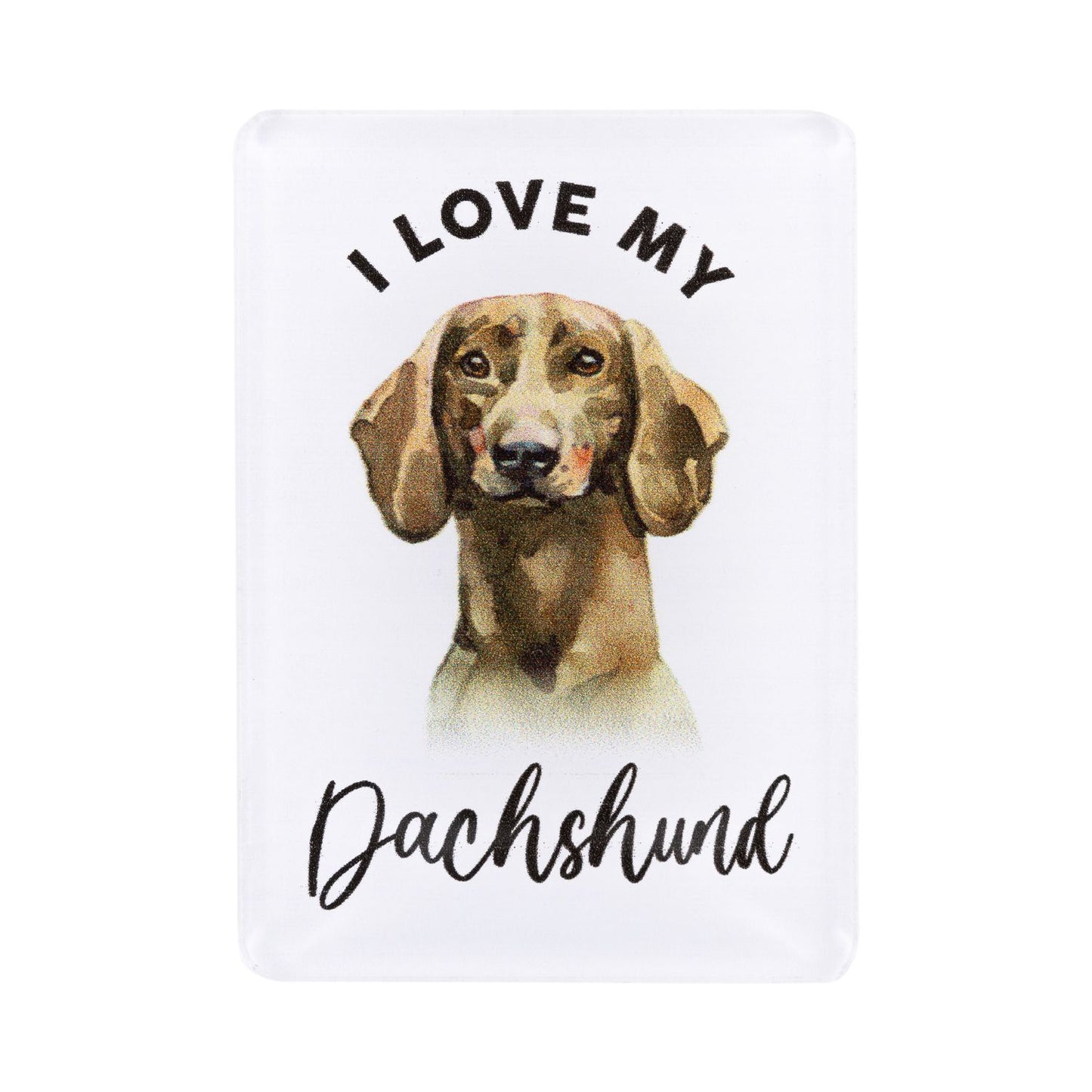 Pet Lovers Acrylic Magnet - Dachshund
