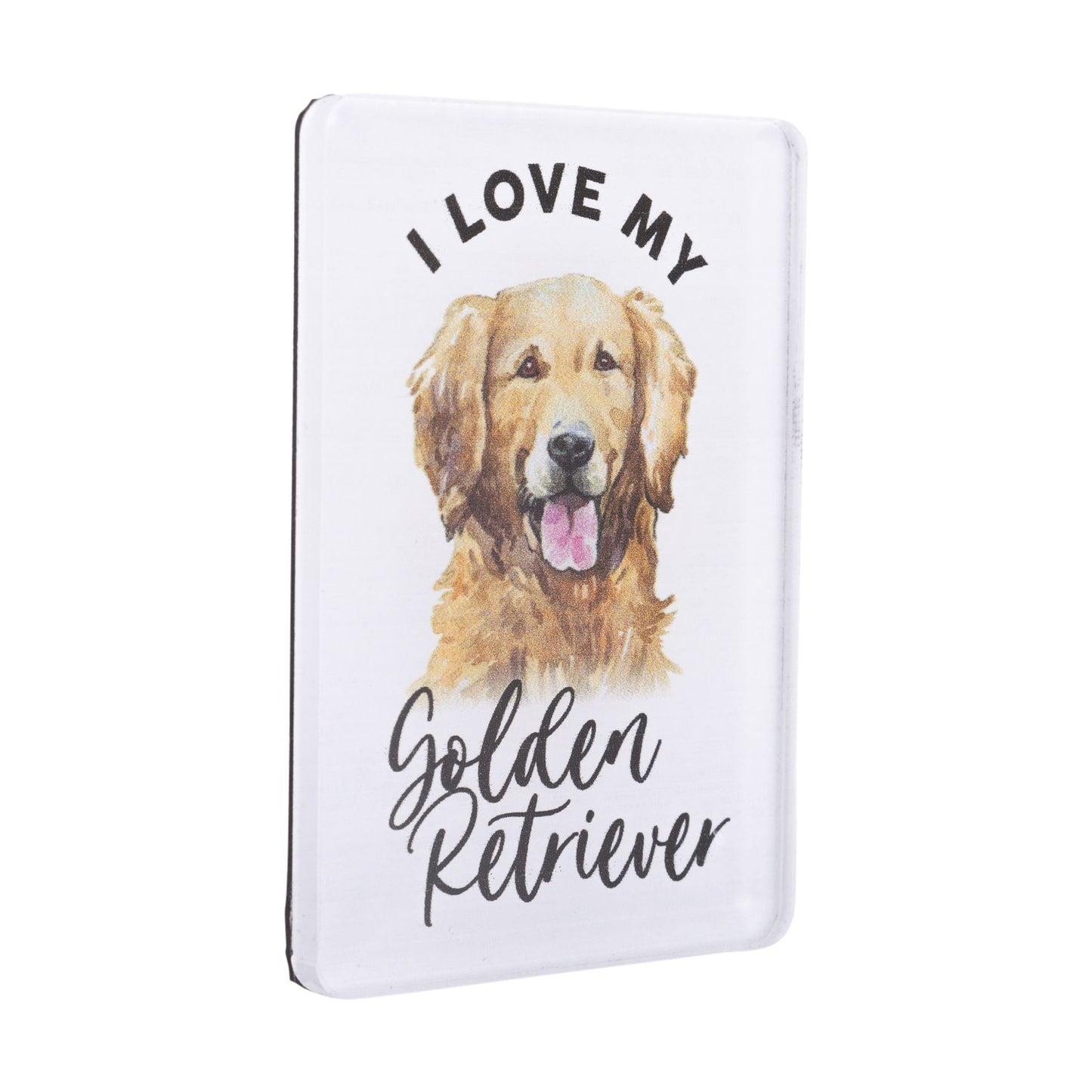 Pet Lovers Acrylic Magnet - Golden Retriever