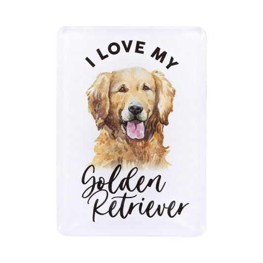 Pet Lovers Acrylic Magnet - Golden Retriever