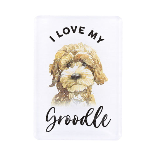 Pet Lovers Acrylic Magnet - Groodle