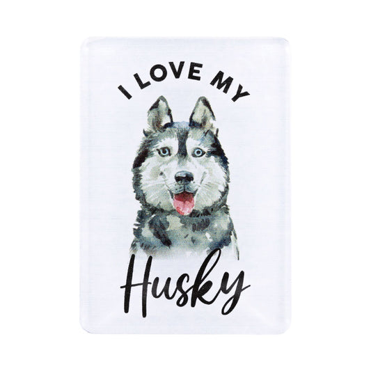 Pet Lovers Acrylic Magnet - Husky