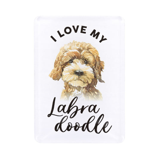 Pet Lovers Acrylic Magnet - Labradoodle