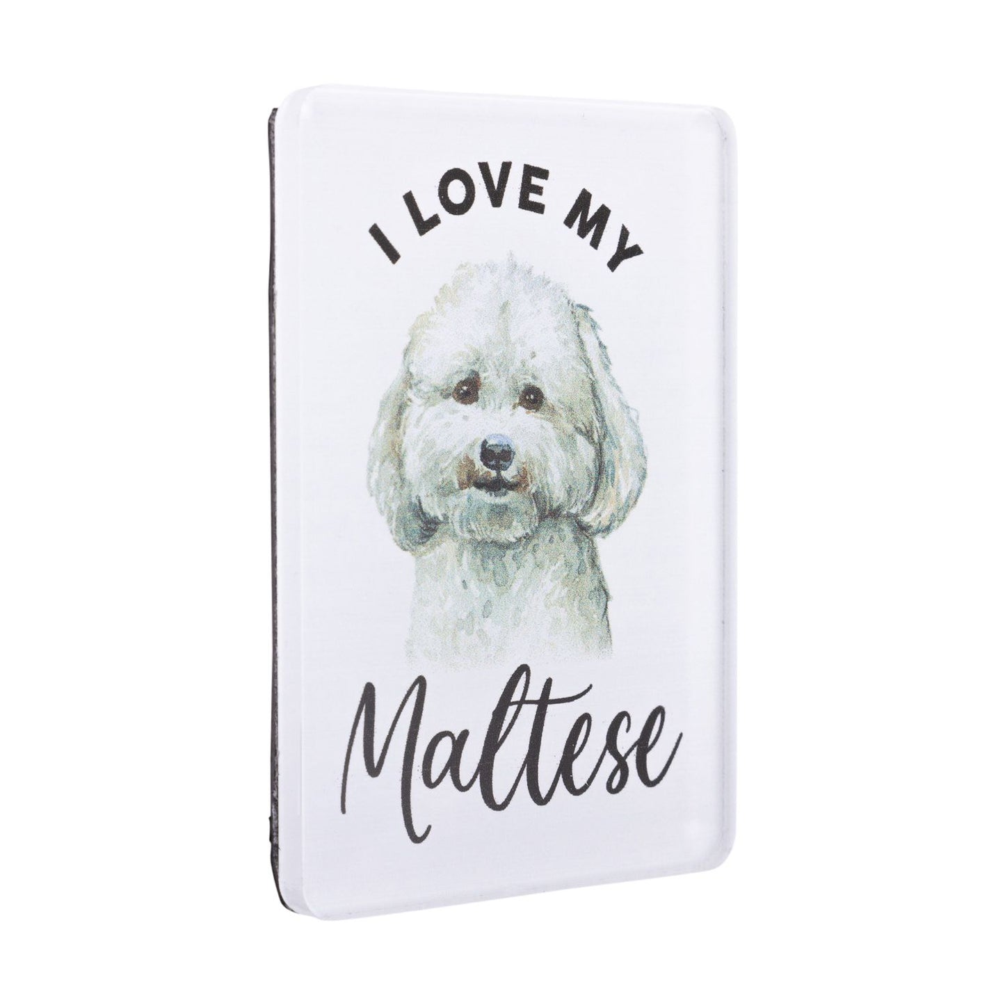 Pet Lovers Acrylic Magnet - Maltese